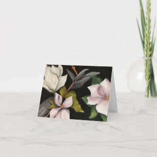 floral design on note card