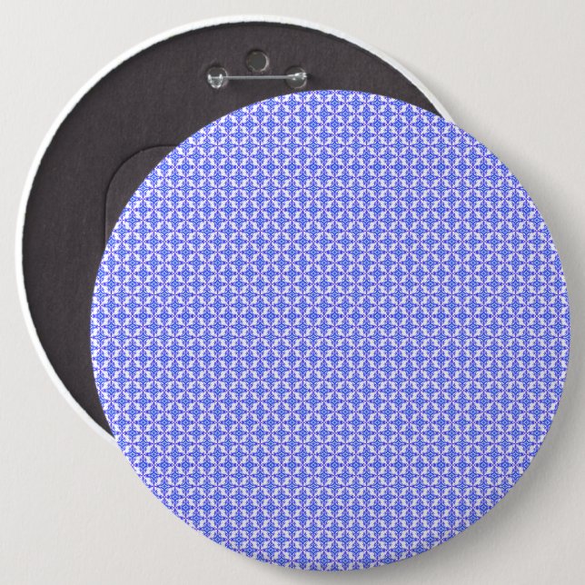 Floral Design Pattern 6 Cm Round Badge (Front & Back)