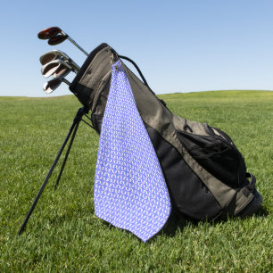 Floral Design Pattern Golf Towel