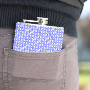 Floral Design Pattern Hip Flask