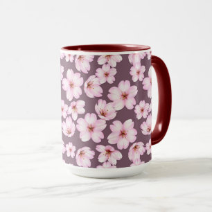 Floral design pattern mug