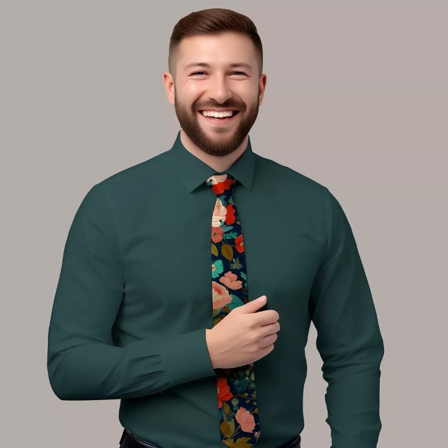Floral Design Pattern Tie (Creator Uploaded)