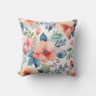 Floral design pillow