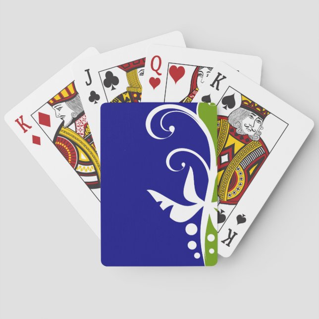 Floral Design Playing Cards (Back)