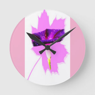 Floral Design  Round Clock