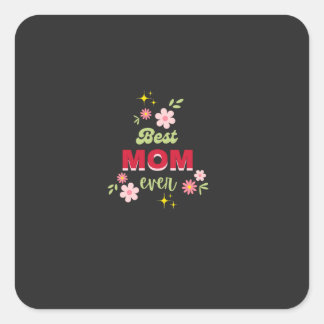 Floral design  square sticker
