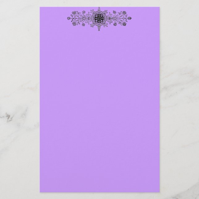 Floral Design Stationery (Front)