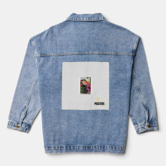 floral design T shirt for unisex Denim Jacket