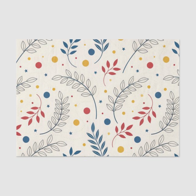 Floral design tissue paper (Front)