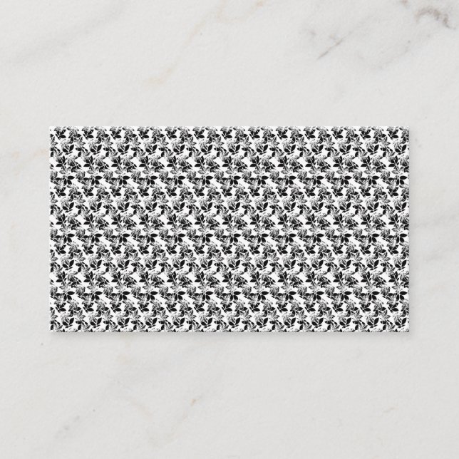 floral Design Twenty One Appointment Card (Front)