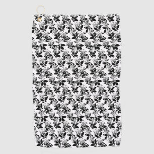 floral Design Twenty One Golf Towel