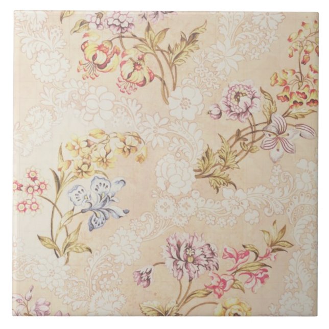 Floral design with peonies, lilies and roses for S Tile (Front)