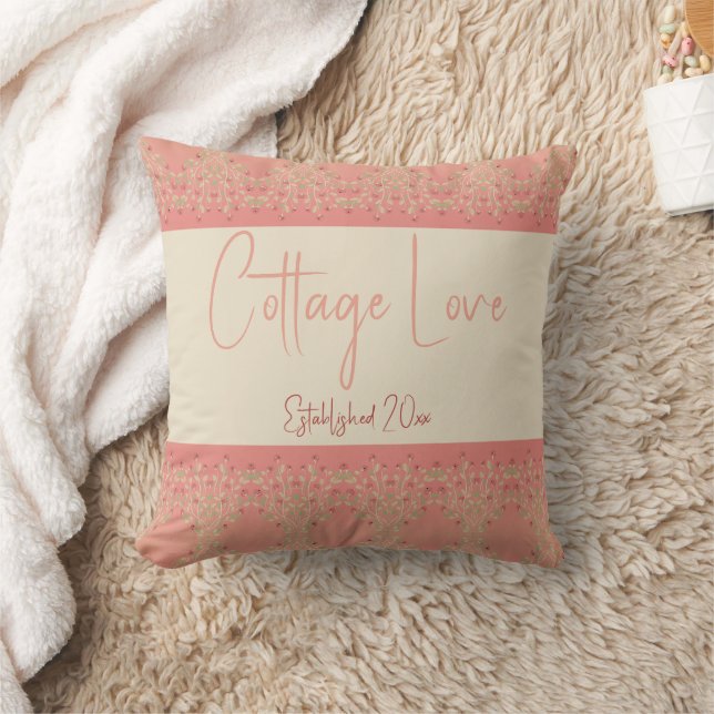 Floral Design With Pinks Cushion (Blanket)