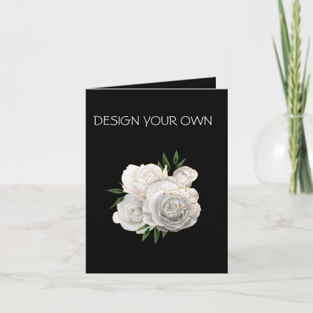 Floral Design Your Own Invitation  (Front)