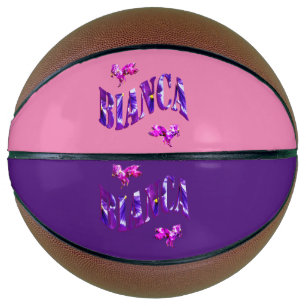 Floral Designed Bianca Name, Basketball