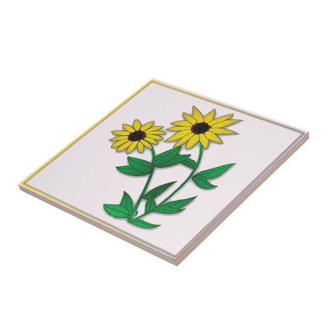 Floral Designed Tile (Side)