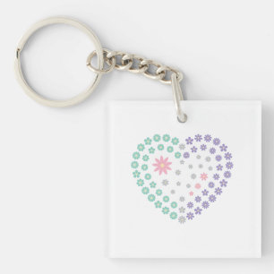 Floral Devotion Key Ring