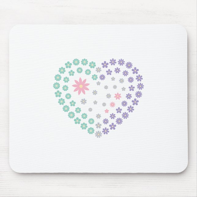 Floral Devotion Mouse Pad (Front)