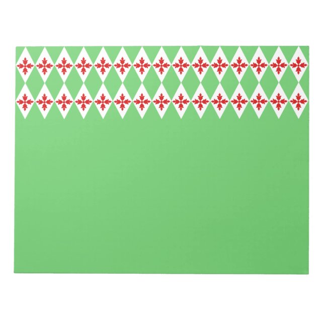 Floral Diamonds Notepad (Front)