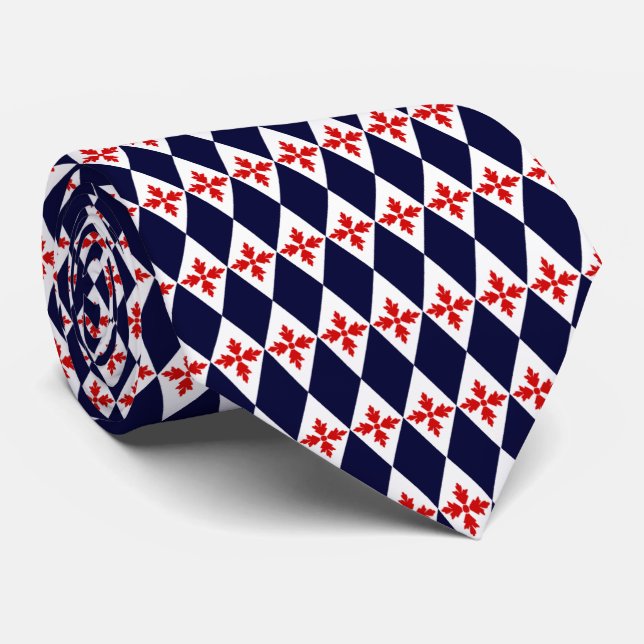Floral Diamonds Tie (Rolled)
