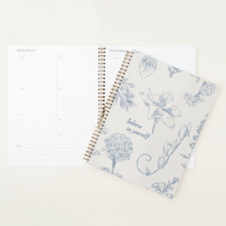 Floral Digital Notebook – “Believe in Yourself” Planner
