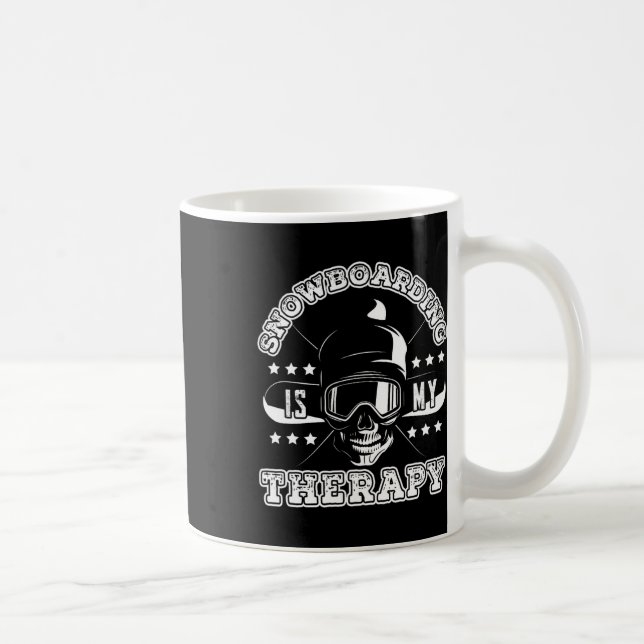 Floral Dog Skeleton  Coffee Mug (Right)