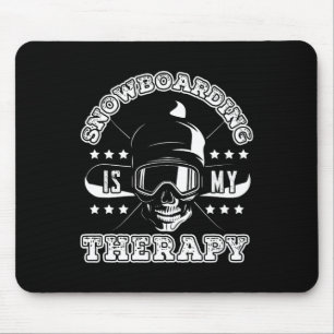 Floral Dog Skeleton Mouse Pad
