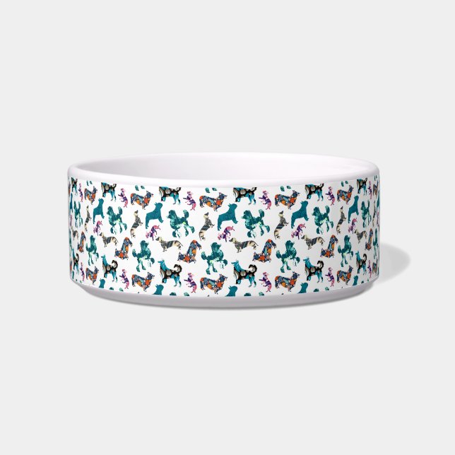 Floral Dogs Bowl (Front)
