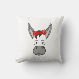 Floral Donkey Animal Halloween Costume Gift Cushion
