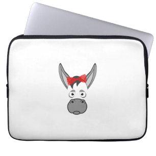 Floral Donkey Animal Halloween Costume Gift Laptop Sleeve