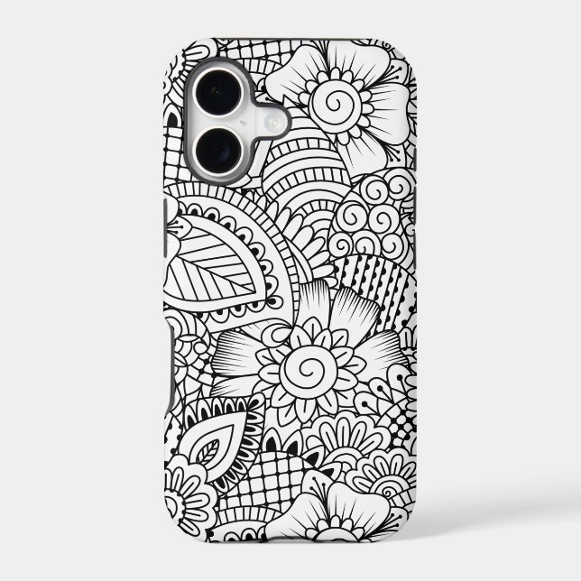 Floral Doodle Pattern (Back)