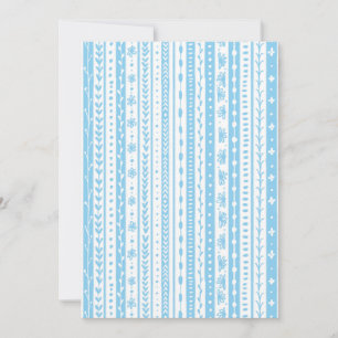 Floral doodle stripes in baby blue and white