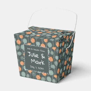 Floral Doodle Thank You Favour Box