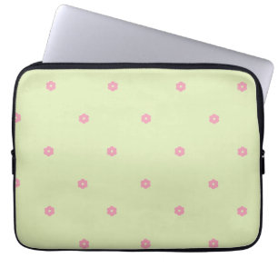 Floral Dot - Mint Electronics Bag