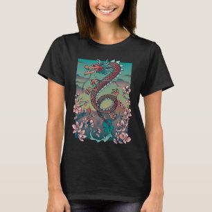 Floral Dragon Graphic T-Shirt