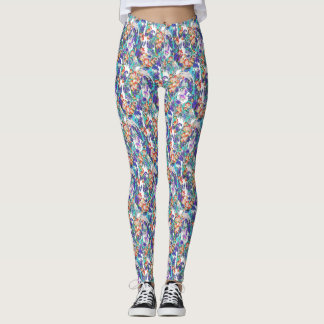 floral dragon leggings