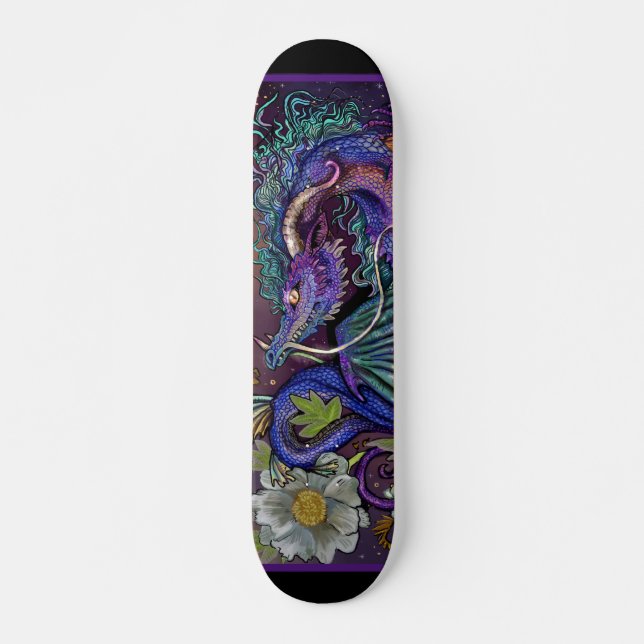 Floral Dragon  Skateboard (Front)
