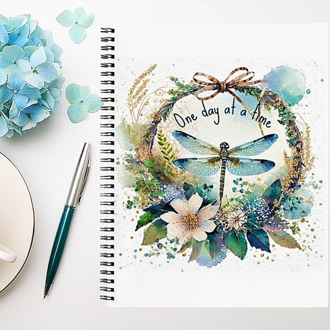 Floral dragonfly One day at a time journal (Creator Uploaded)