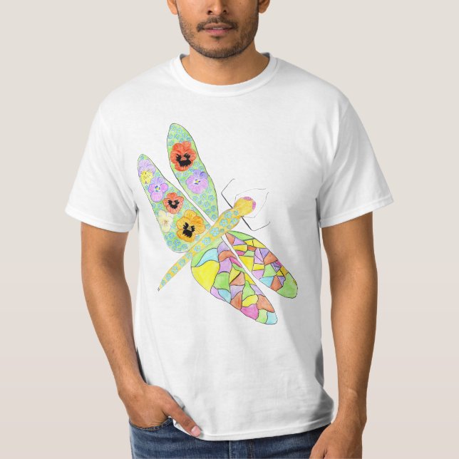 Floral Dragonfly T-Shirt (Front)