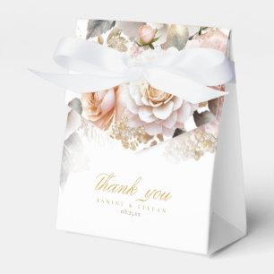 Floral Drama Wedding White ID1022 Favour Box