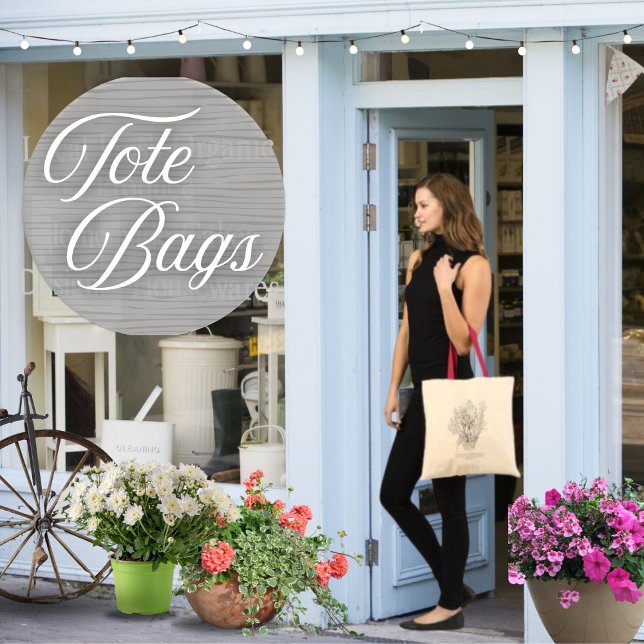 Floral Drawing Scripture Tote Bag (Creator Uploaded)