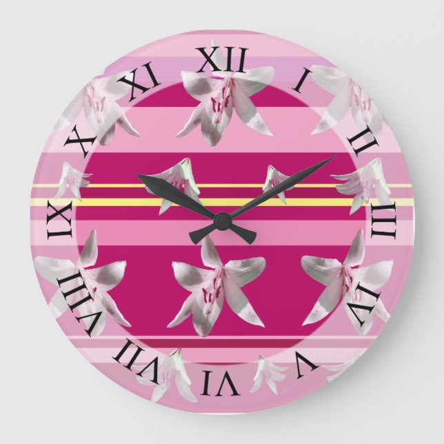 Floral Dream Art Wall Clock (Front)