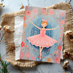 Floral Dream Ballerina Postcard