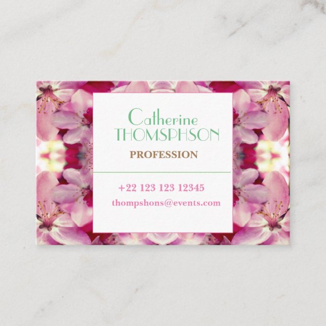Floral dream  Business Card (Front)