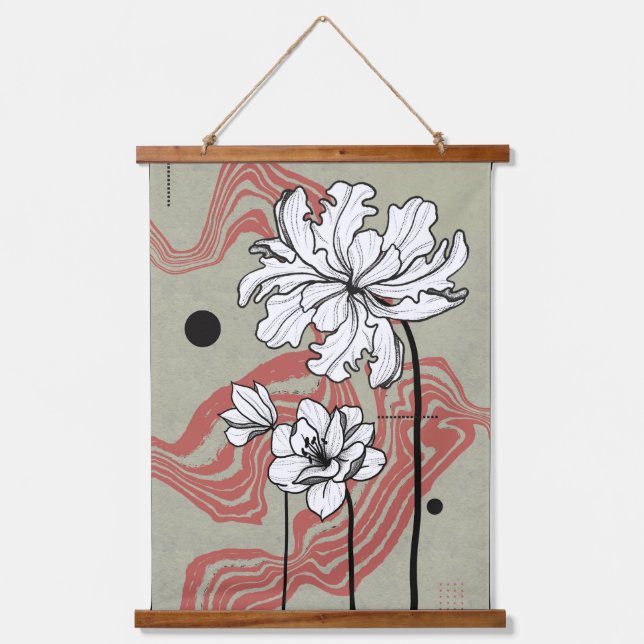Floral Dream Hanging Tapestry (Front)
