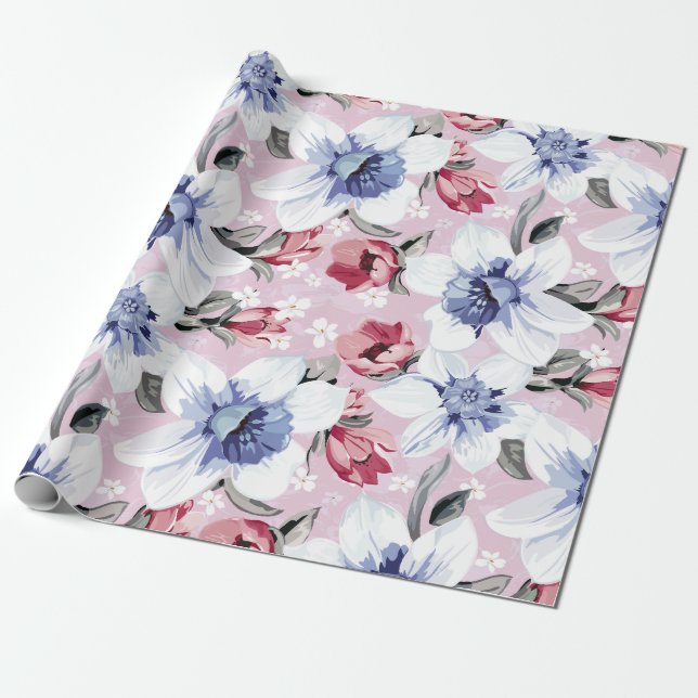 Floral Dreams #2 at Susiejayne Wrapping Paper (Unrolled)