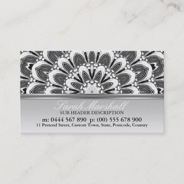 Floral Dreams Fantasy w. Logo Business Card (Front)