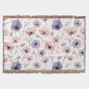 Floral Dreams Throw Blanket