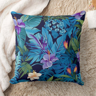 'Floral Dreams' - Tropical floral design Cushion