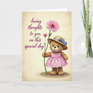Floral Dress Plush Card